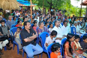 Crowd that gathered for the inauguration of the Kalashramam
